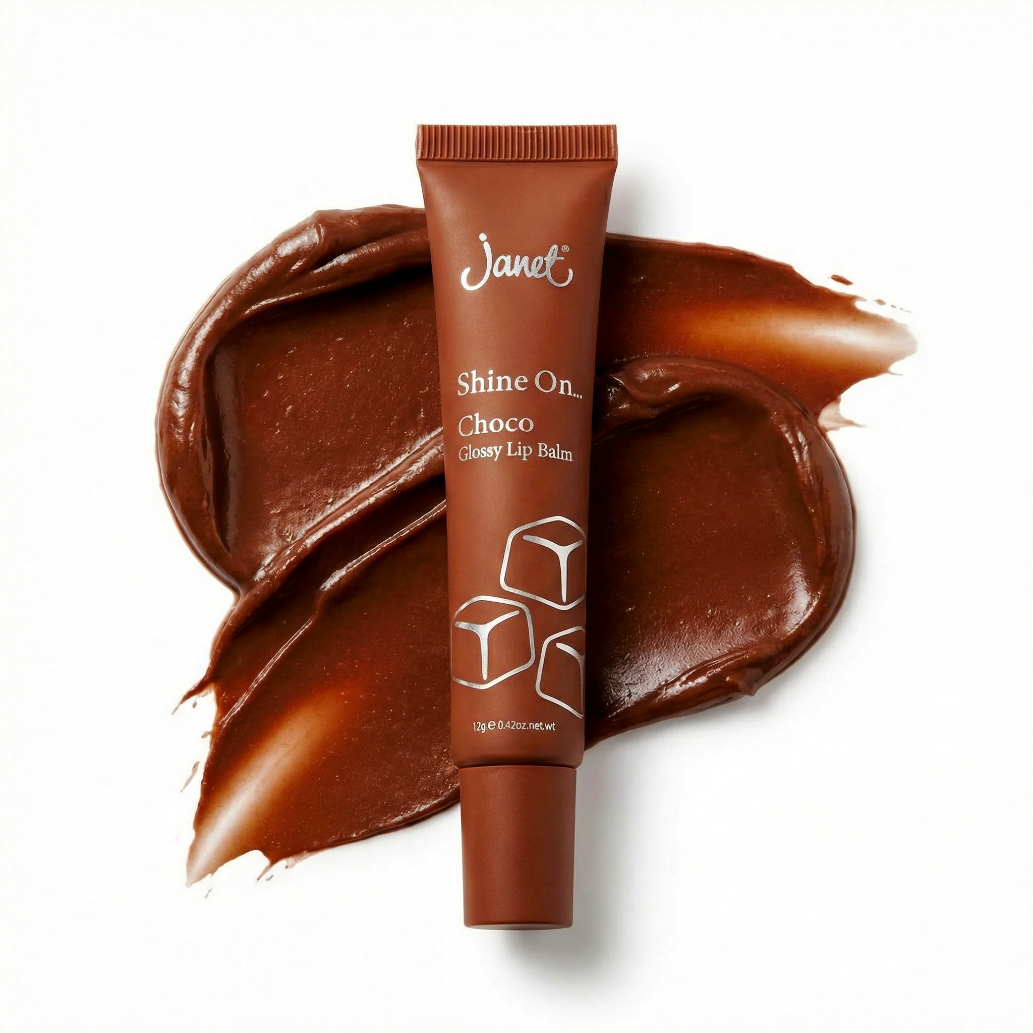 Janet Shine On Choco - Glossy Lip Balm - Image 3