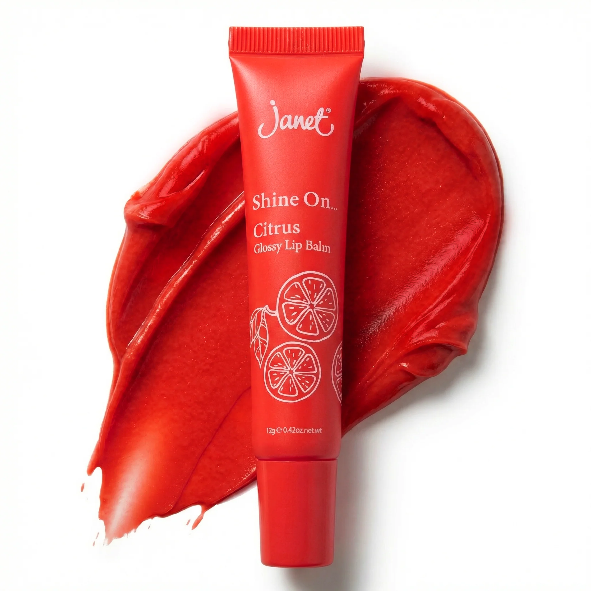 Janet Shine On Citrus - Glossy Lip Balm - Image 3